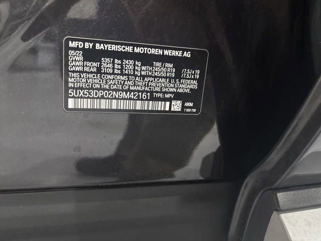 Used 2022 BMW X3 xDrive30i w/ Premium Package 2 image 43