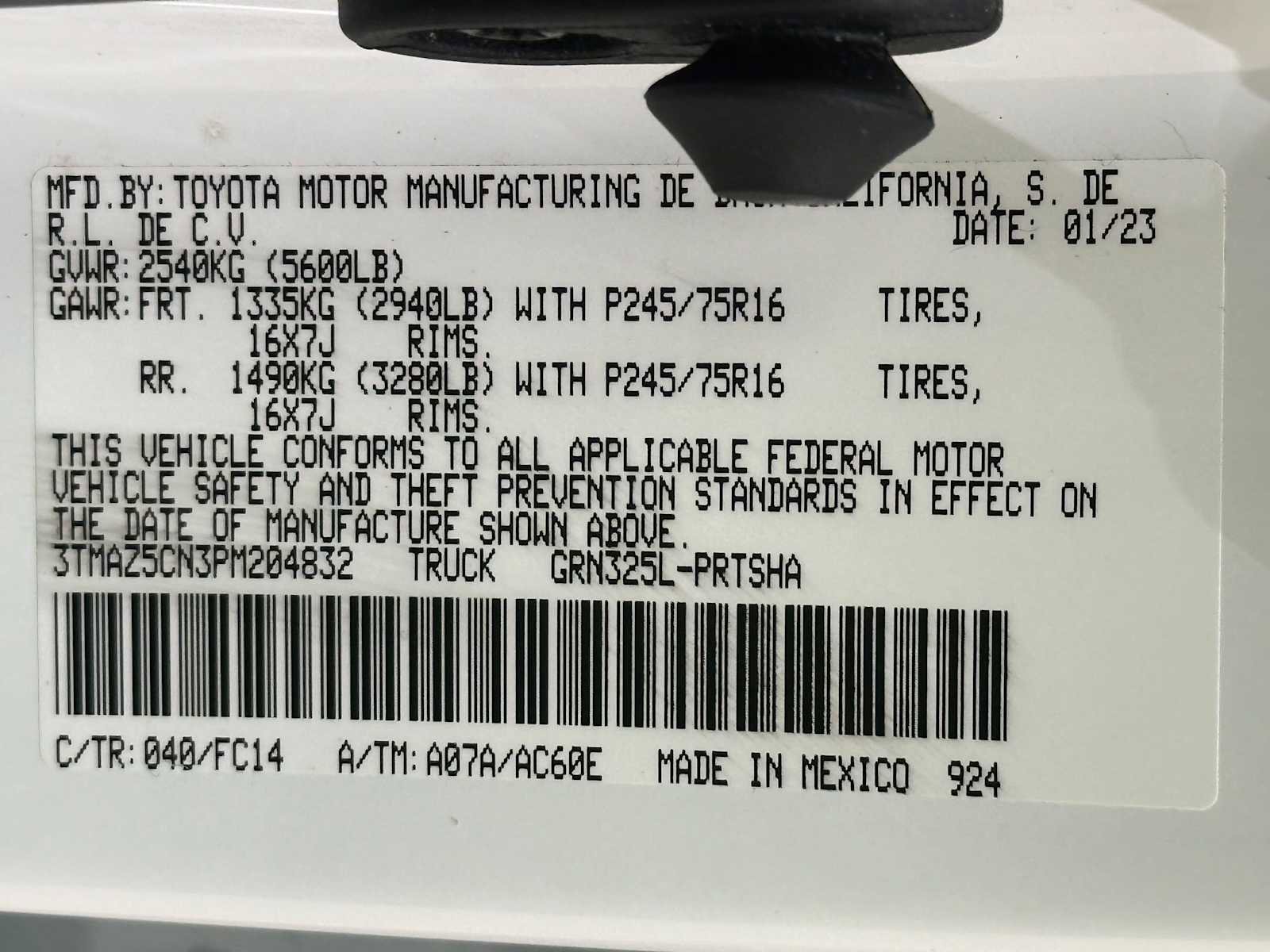 Certified 2023 Toyota Tacoma SR5 RWD image 33