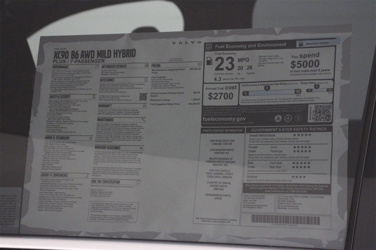 New 2026 Volvo XC90 B6 Plus image 18