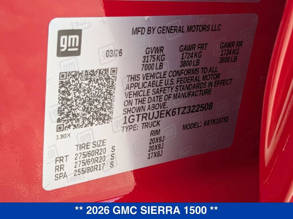 New 2026 GMC Sierra 1500 Elevation AWD/4WD image 43