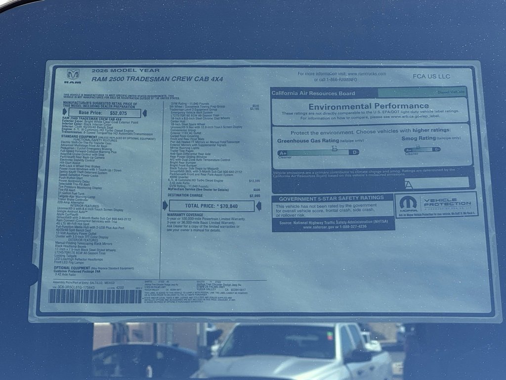 New 2026 RAM 2500 Tradesman image 30