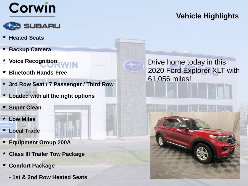Used 2020 Ford Explorer XLT w/ Comfort Package AWD/4WD image 6