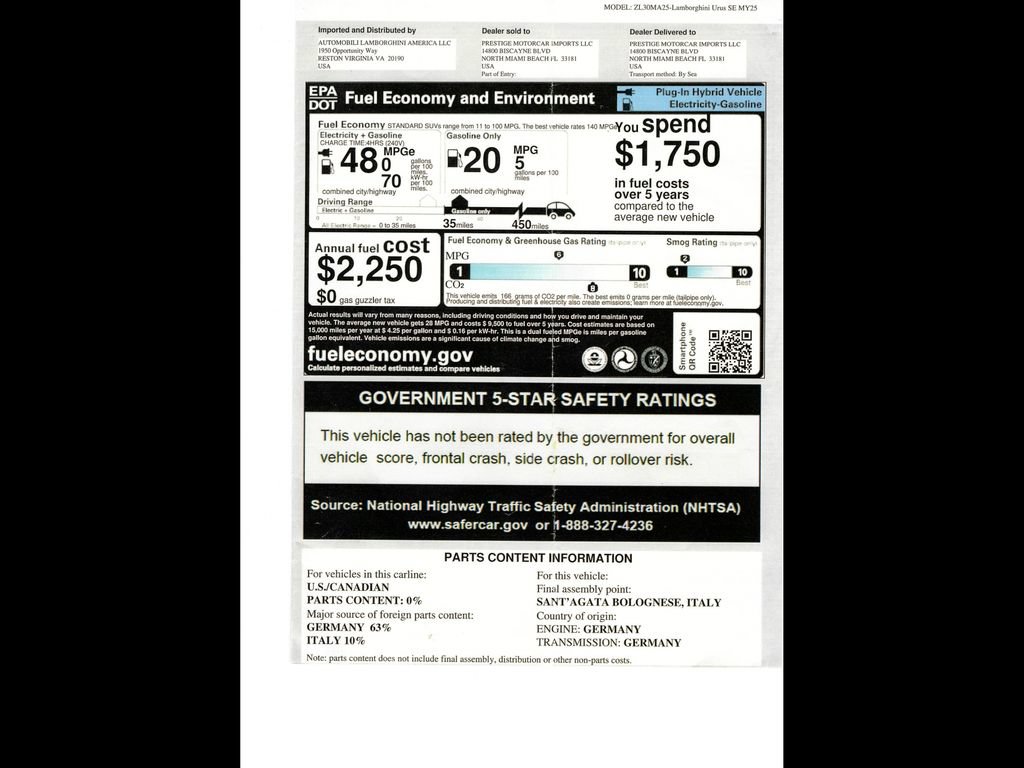 Used 2025 Lamborghini Urus SE AWD/4WD image 6