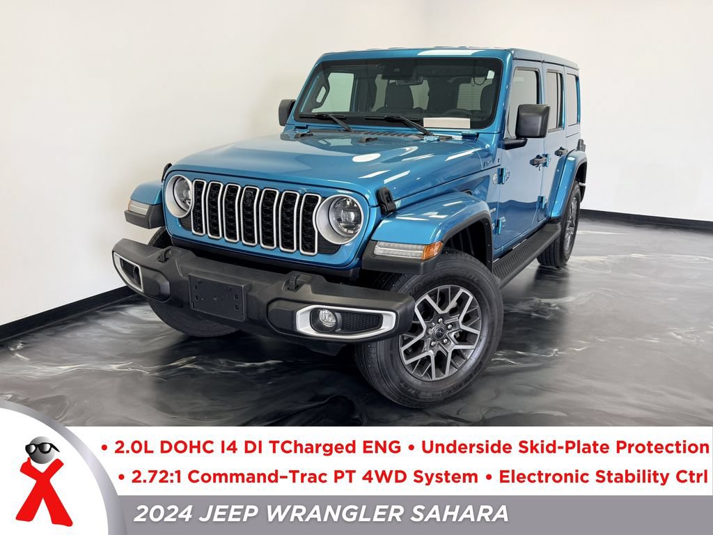 Used 2024 Jeep Wrangler Unlimited Sahara w/ Technology Group AWD/4WD image 1
