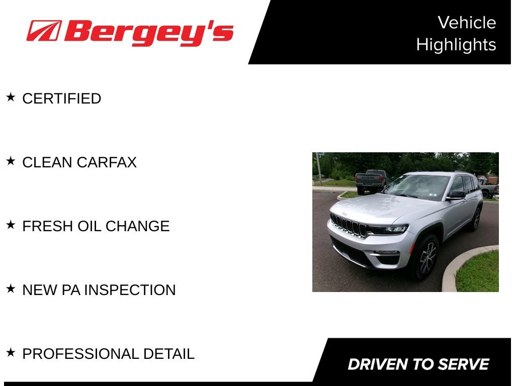 Certified 2025 Jeep Grand Cherokee Limited w/ Luxury Tech Group II AWD/4WD image 5