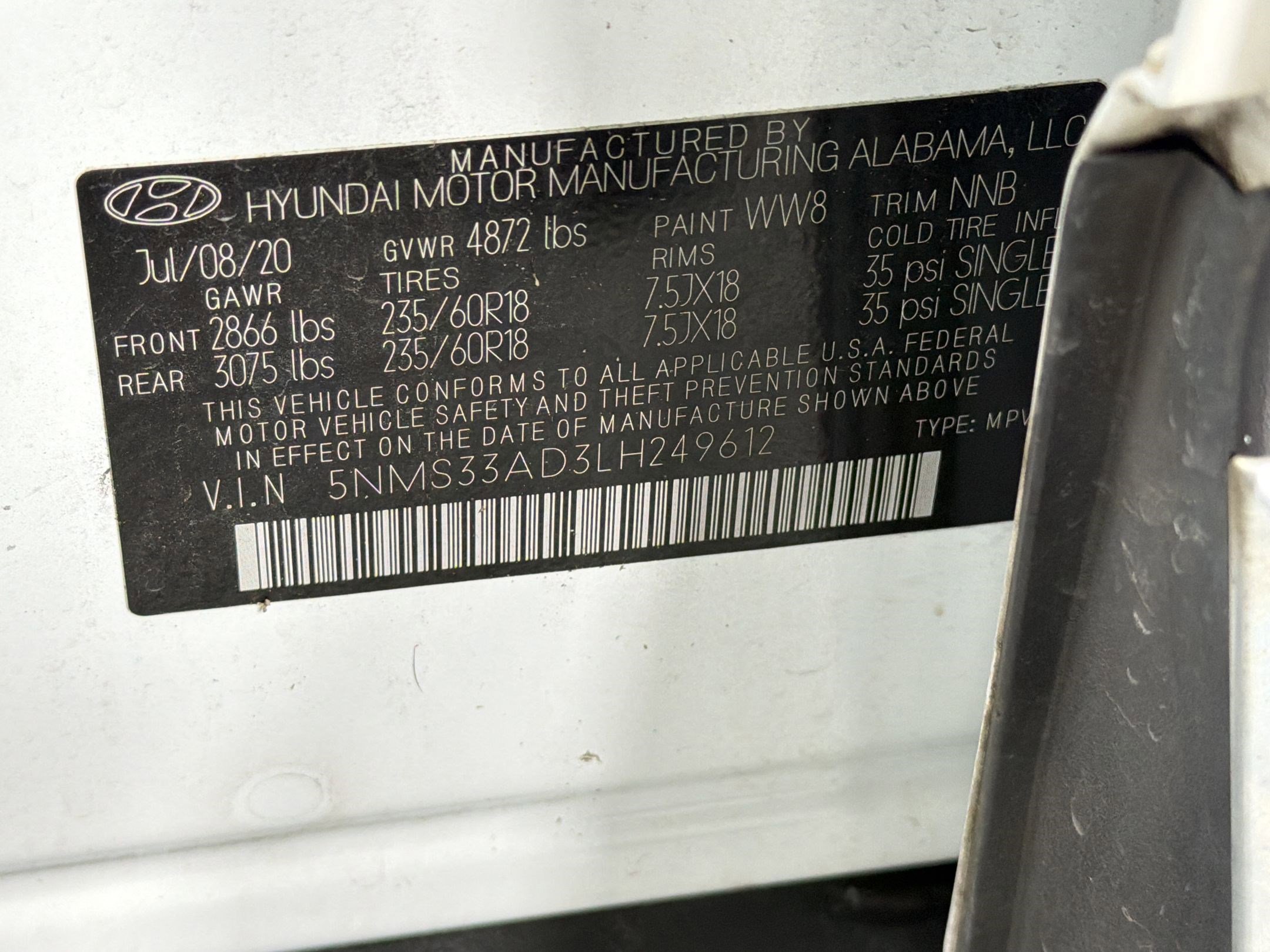 Used 2020 Hyundai Santa Fe SEL w/ Convenience Package image 19