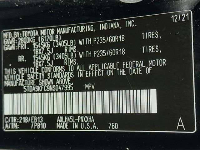 Certified 2022 Toyota Sienna XLE Woodland Edition AWD/4WD image 17