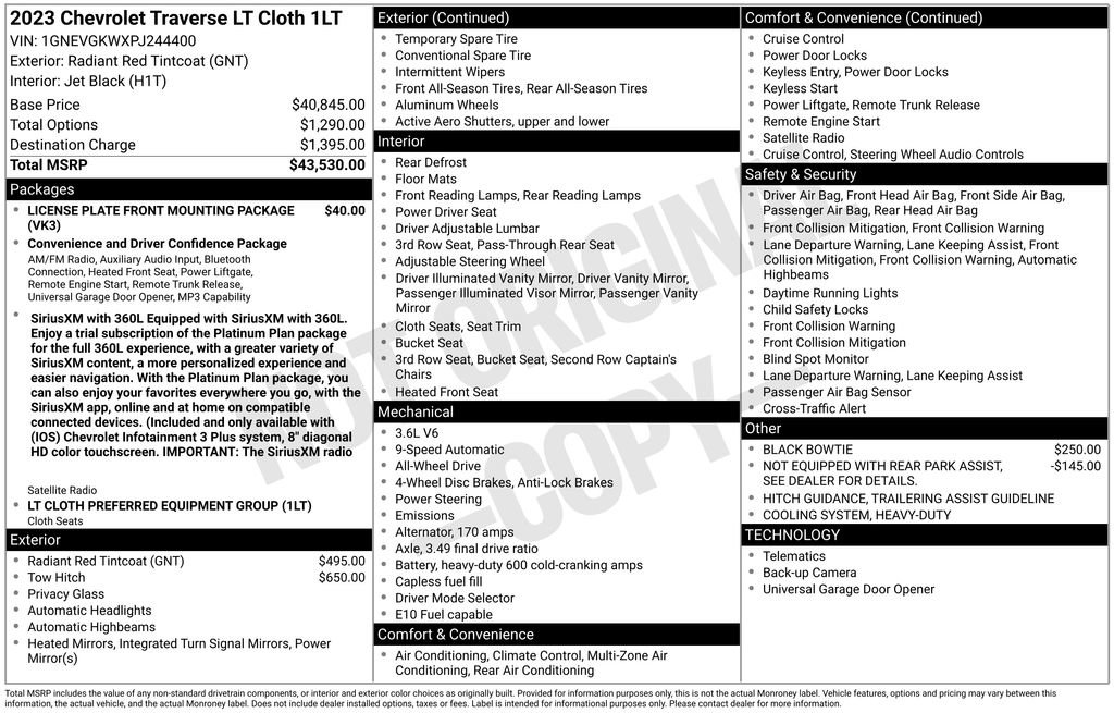 Certified 2023 Chevrolet Traverse LT image 5