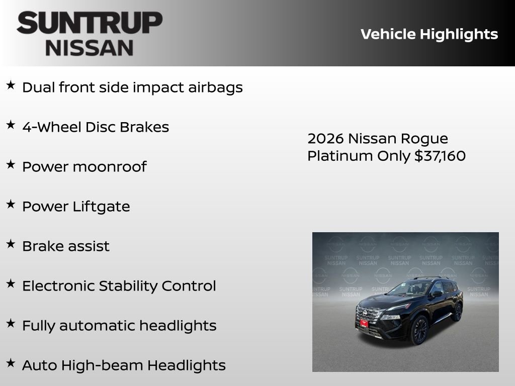 New 2026 Nissan Rogue Platinum w/ Platinum Premium Package AWD/4WD image 30