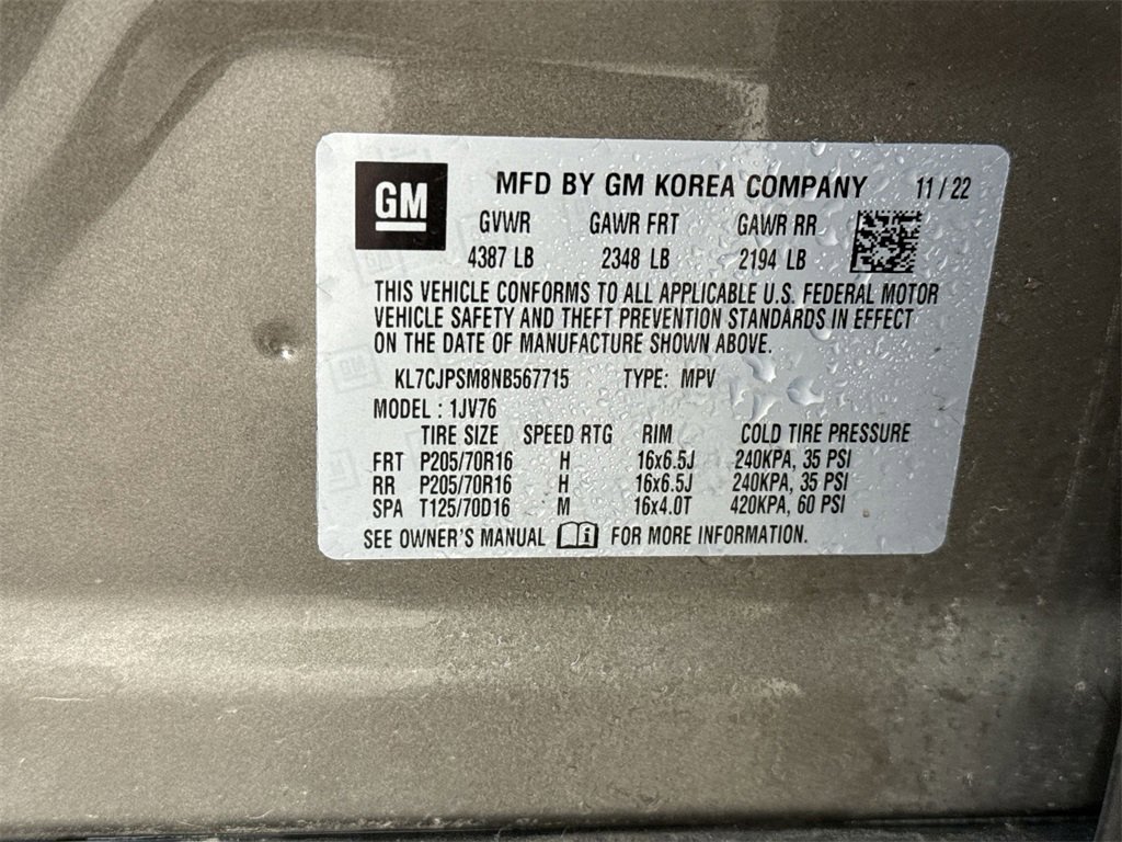 Used 2022 Chevrolet Trax LT w/ LT Convenience Package image 15