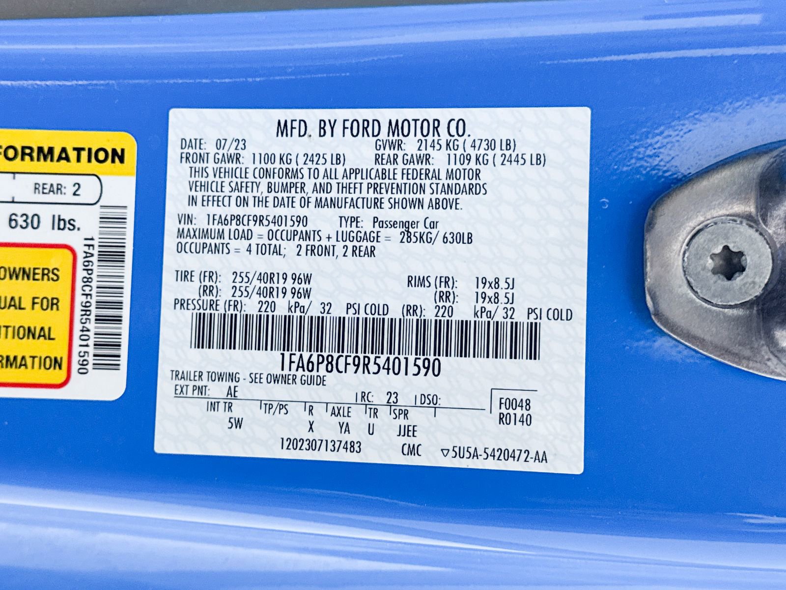 Used 2024 Ford Mustang GT Premium image 38