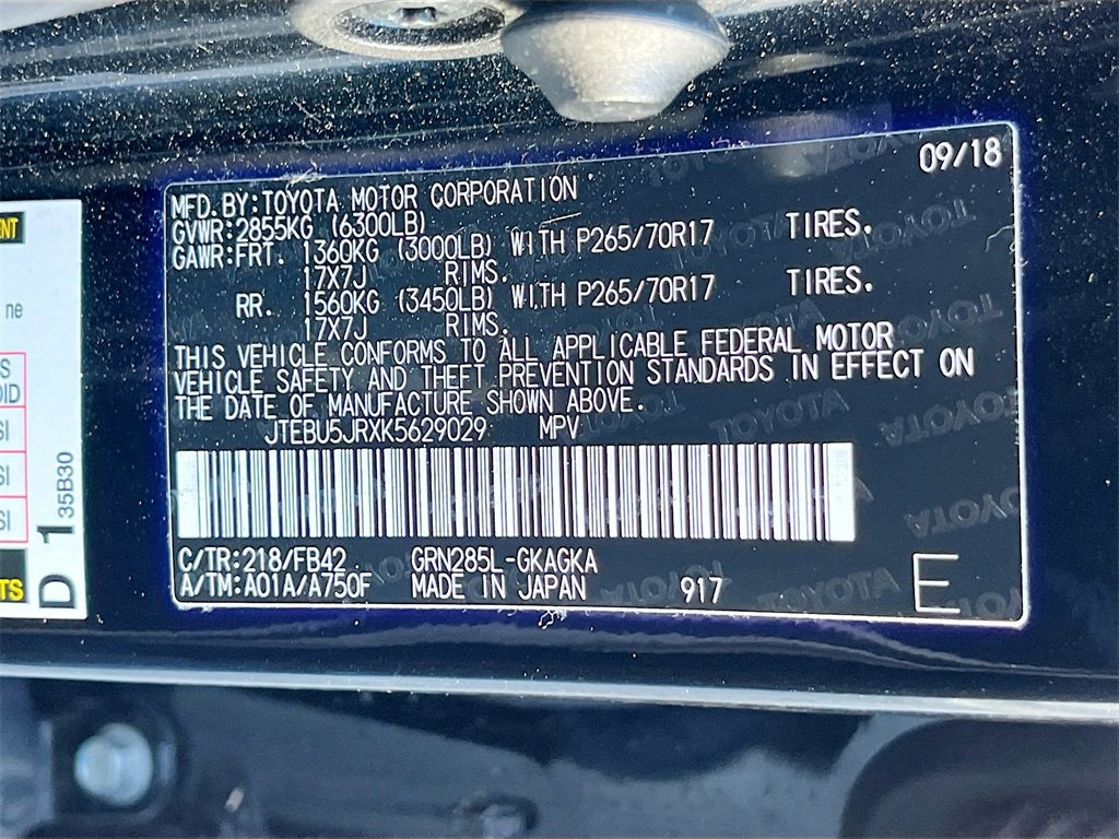 Used 2019 Toyota 4Runner SR5 image 33