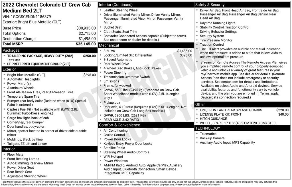 Used 2022 Chevrolet Colorado LT RWD image 17
