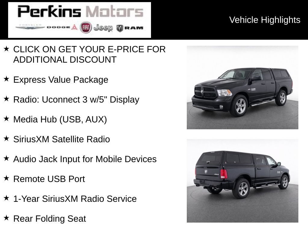Used 2018 RAM 1500 Express w/ Express Value Package AWD/4WD image 2