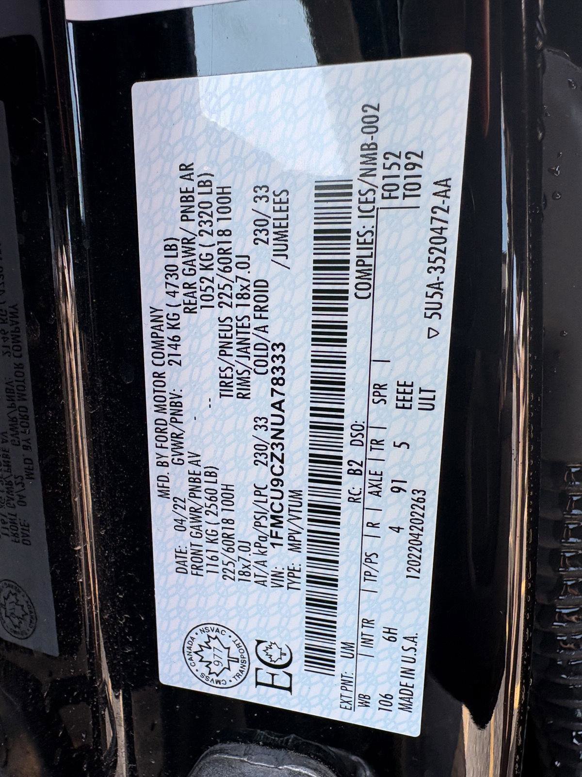 Used 2022 Ford Escape SEL w/ Class II Trailer Tow Package image 16