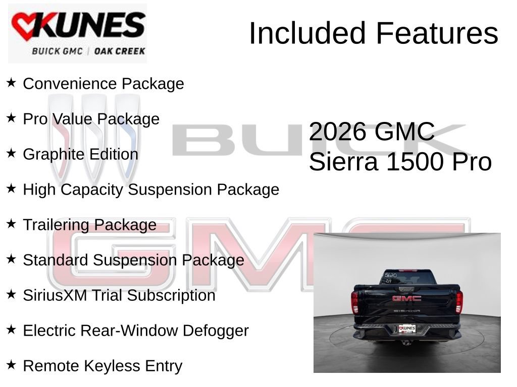New 2026 GMC Sierra 1500 Pro w/ Graphite Edition AWD/4WD image 2