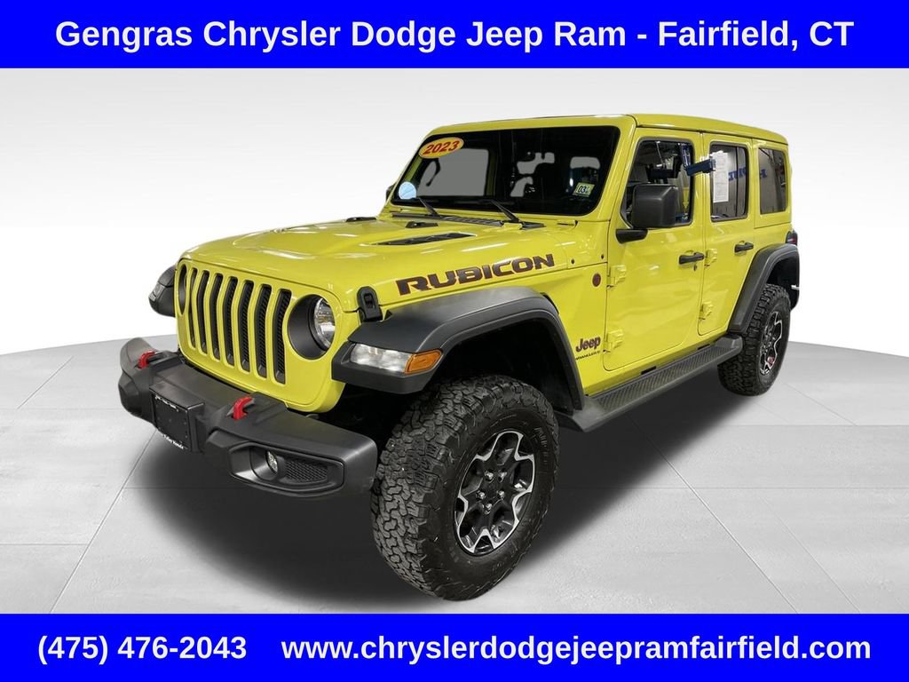 Used 2023 Jeep Wrangler Unlimited Rubicon w/ Cold Weather Group AWD/4WD image 1