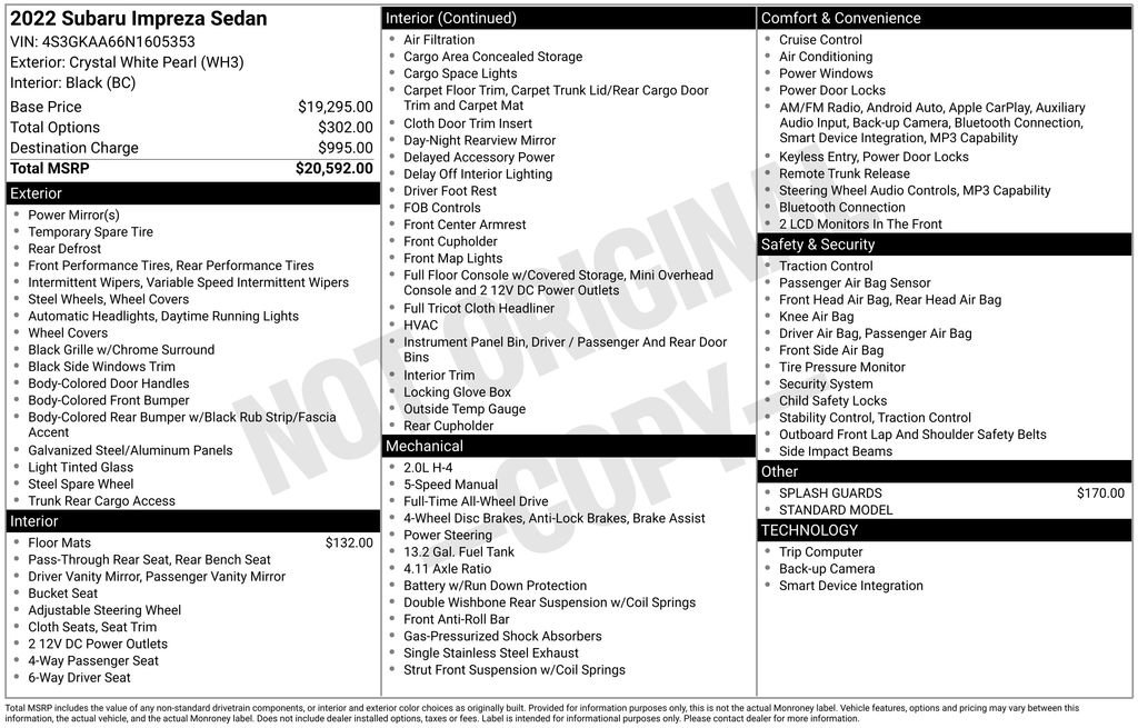 Used 2022 Subaru Impreza 2.0i image 26