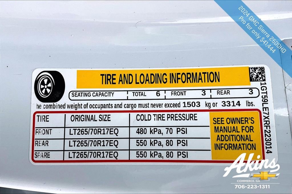 Certified 2024 GMC Sierra 2500 Pro w/ Convenience Package image 18