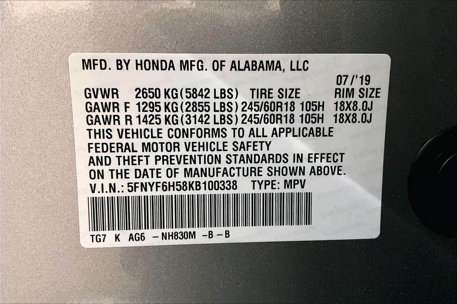 Used 2019 Honda Pilot EX-L image 33
