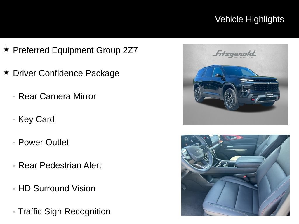 Used 2026 Chevrolet Traverse Z71 w/ Driver Confidence Package AWD/4WD image 9