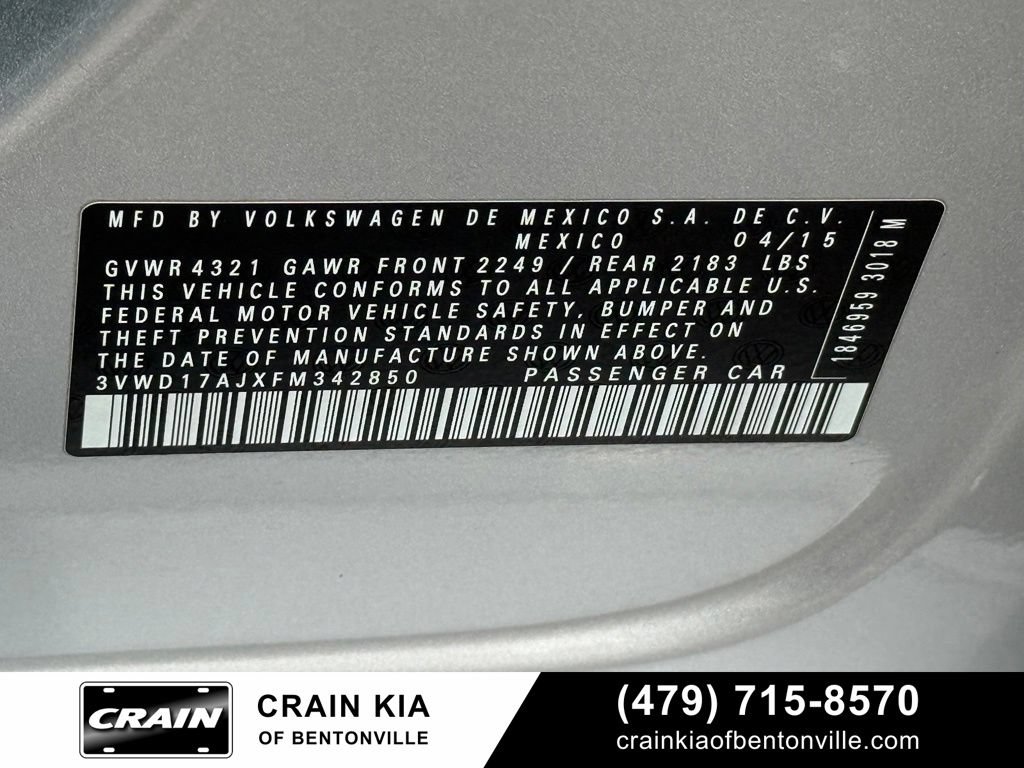 Used 2015 Volkswagen Jetta SE FWD image 33