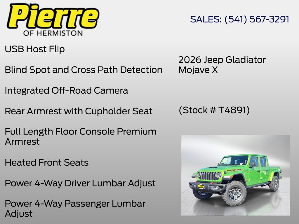 New 2026 Jeep Gladiator Mojave AWD/4WD image 36