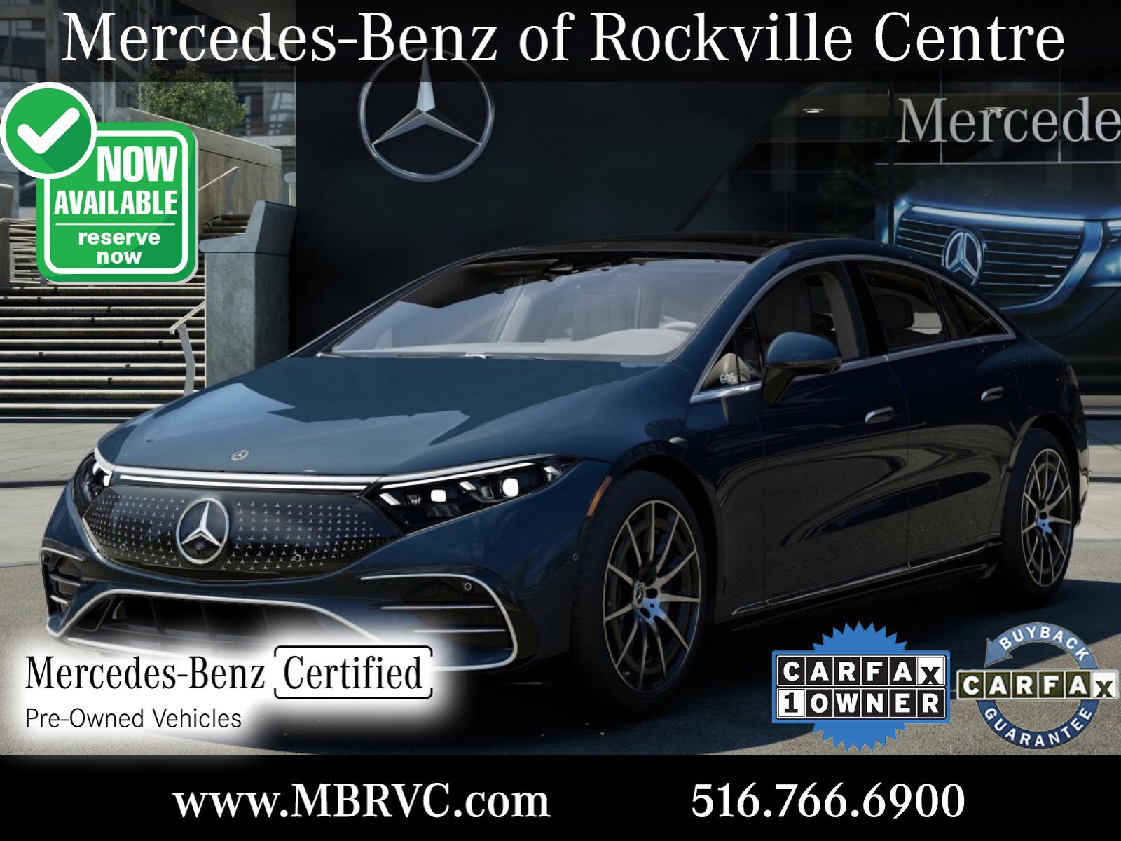 Certified 2023 Mercedes-Benz EQS 580 4MATIC Sedan