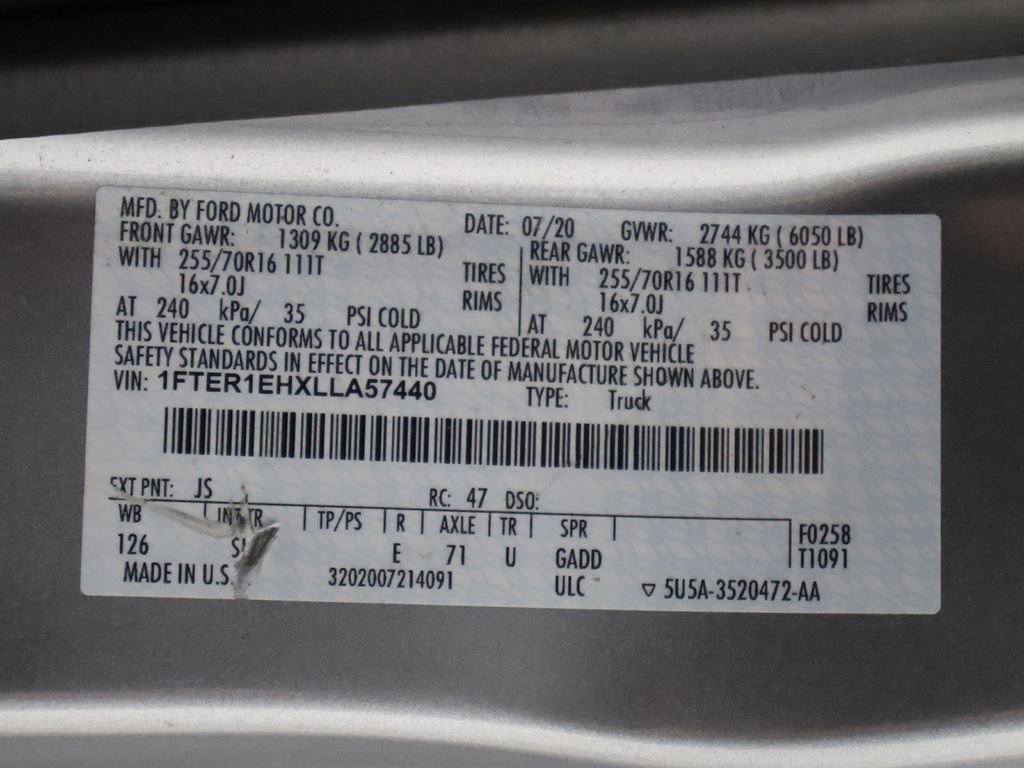 Used 2020 Ford Ranger XL w/ Equipment Group 101A Mid image 39