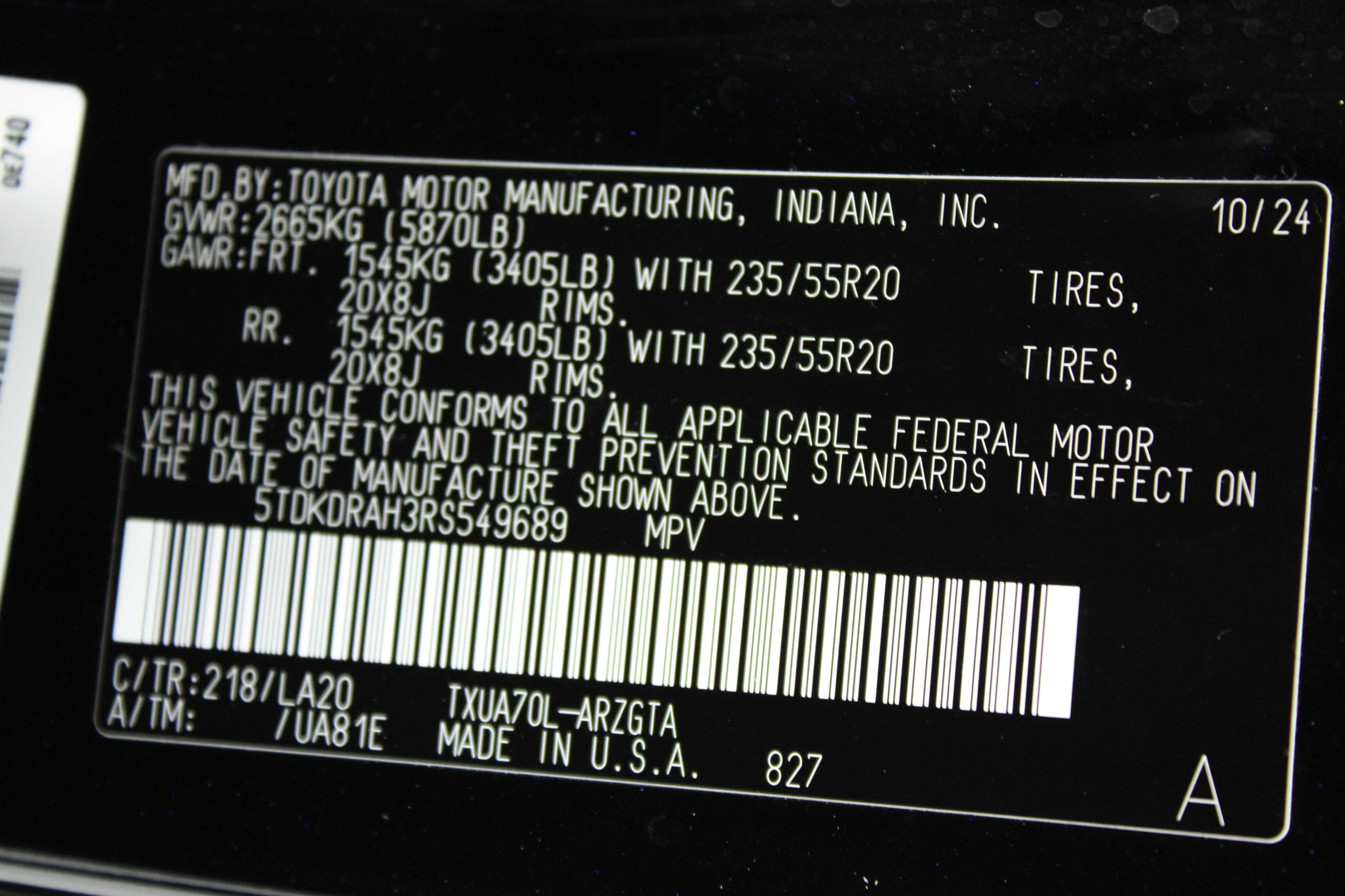 Used 2024 Toyota Highlander Platinum FWD image 45