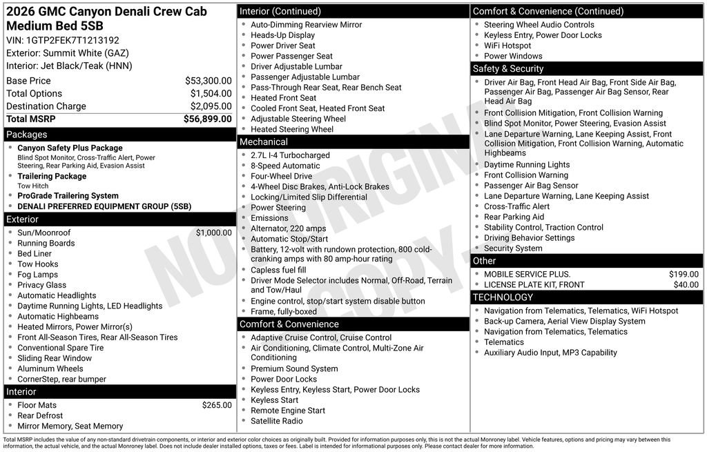 Certified 2026 GMC Canyon Denali AWD/4WD image 17