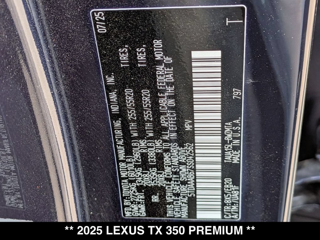 Used 2025 Lexus TX 350 AWD w/ Technology Package image 27
