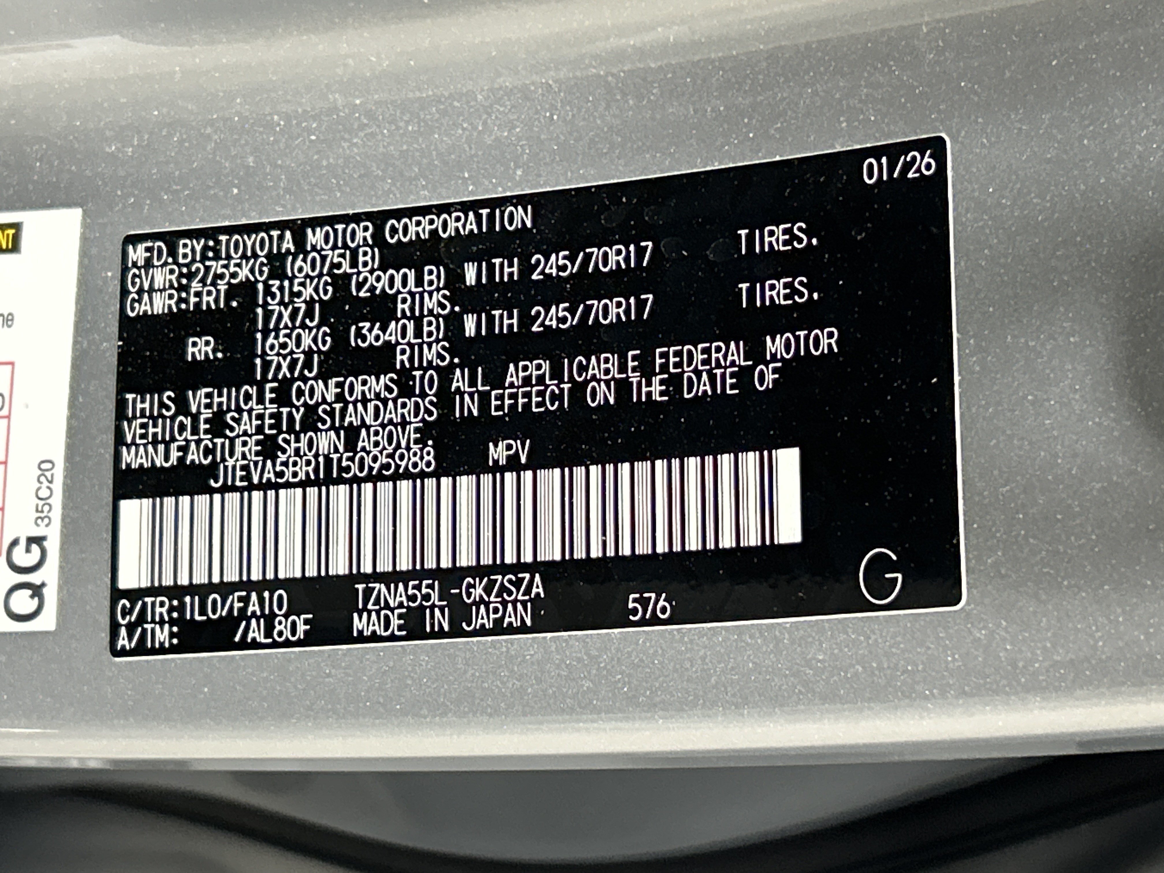 Used 2026 Toyota 4Runner SR5 AWD/4WD image 20