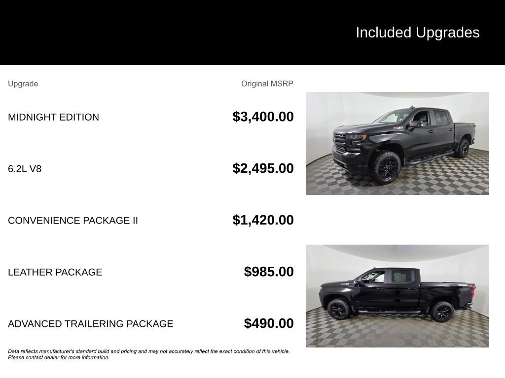 Used 2020 Chevrolet Silverado 1500 LT Trail Boss w/ Midnight Edition image 6