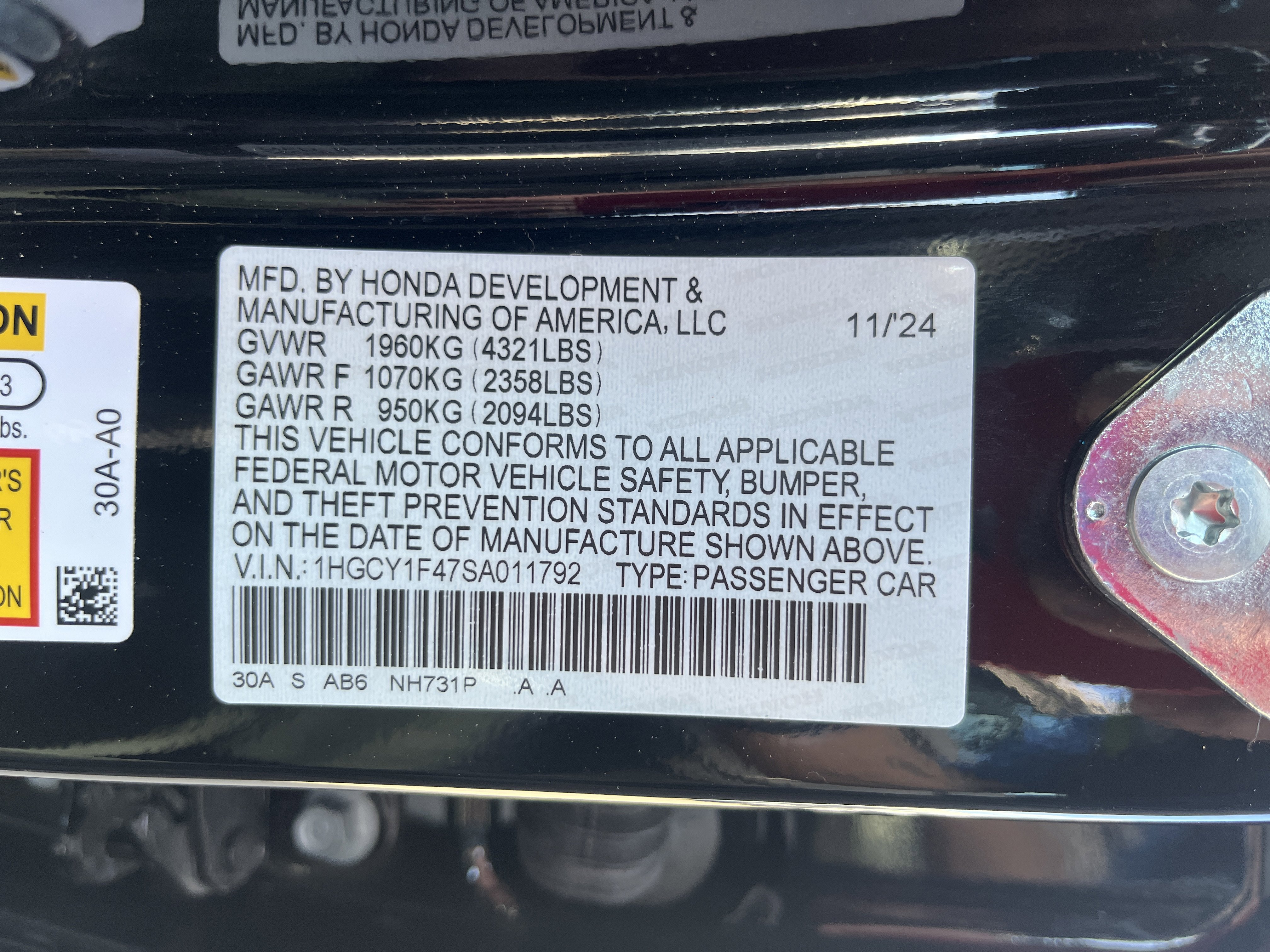 Used 2025 Honda Accord SE image 9