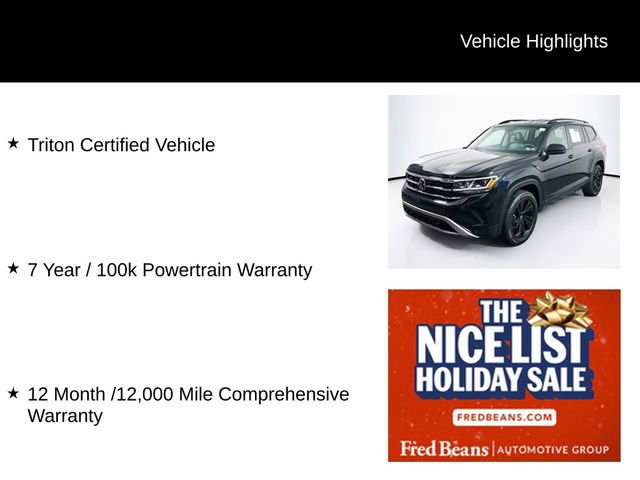 Used 2022 Volkswagen Atlas SE image 3