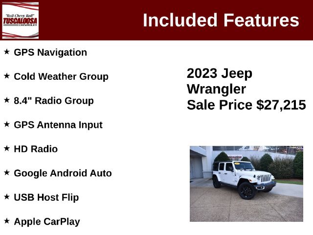 Used 2023 Jeep Wrangler Unlimited Sahara w/ Cold Weather Group AWD/4WD image 12