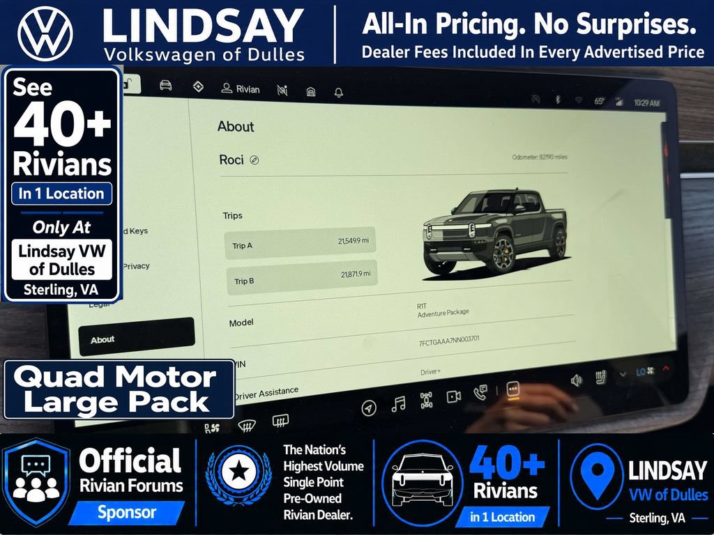 Used 2022 Rivian R1T Adventure AWD/4WD image 24