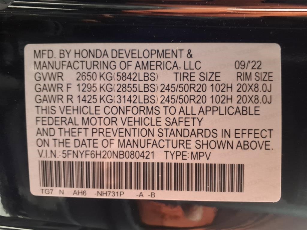 Used 2022 Honda Pilot Special Edition image 30