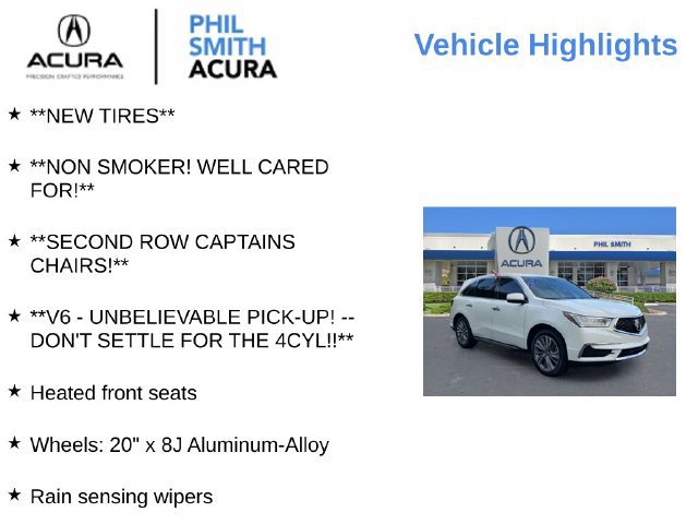 Used 2017 Acura MDX w/ Technology Package AWD/4WD image 4