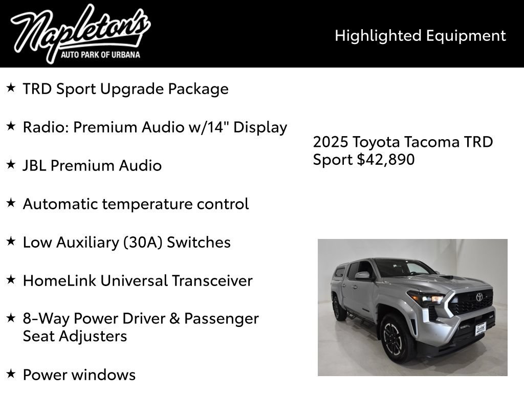 Used 2025 Toyota Tacoma TRD Sport w/ TRD Sport Upgrade Package AWD/4WD image 16