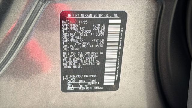 New 2026 Nissan Armada PRO-4X image 30