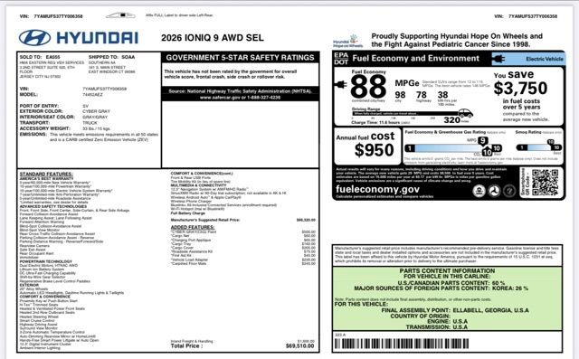 Used 2026 Hyundai Ioniq 9 SEL image 24