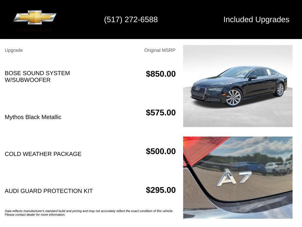 Used 2016 Audi A7 3.0T Premium Plus w/ Cold Weather Package AWD/4WD image 5