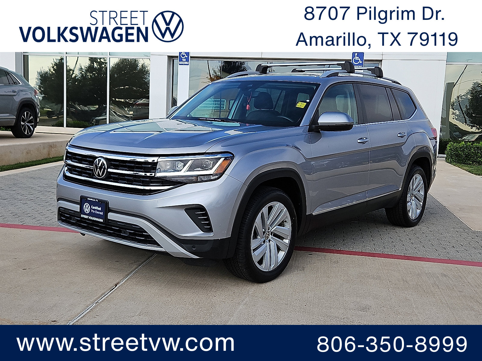 Certified 2021 Volkswagen Atlas SEL w/ MDO Package (Bench Seat)
