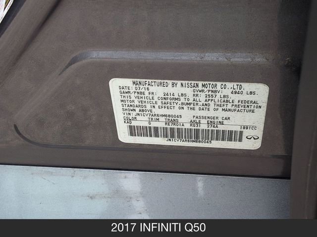 Used 2017 INFINITI Q50 Premium w/ 2.0T Premium Plus Package AWD/4WD image 11