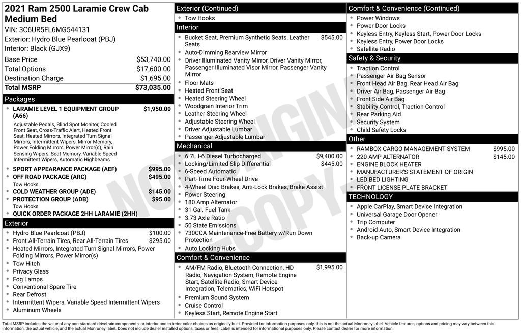 Certified 2021 RAM 2500 Laramie image 23