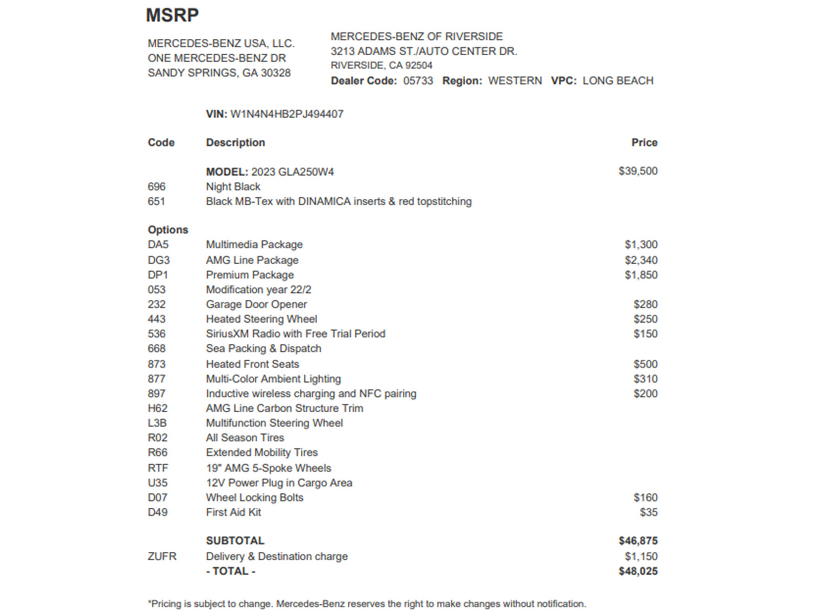 Certified 2023 Mercedes-Benz GLA 250 4MATIC w/ AMG Line Exterior image 27
