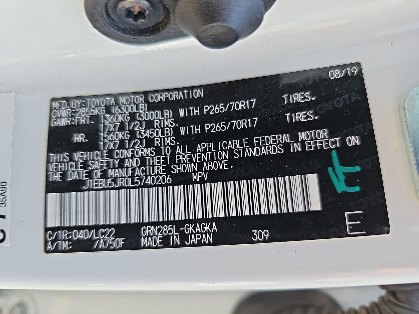 Used 2020 Toyota 4Runner TRD Off-Road Premium w/ Moonroof Package image 43