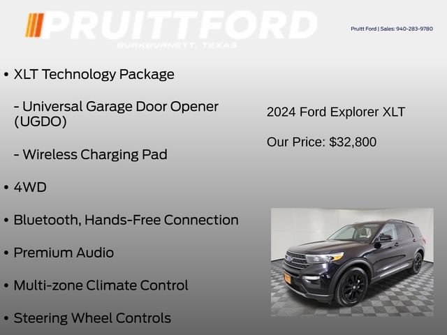Used 2024 Ford Explorer XLT w/ Equipment Group 202A AWD/4WD image 19